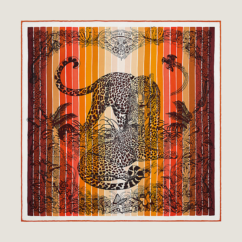 Jungle Love Rainbow scarf 45 | Hermès Australia